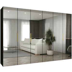 Szekrény Marbella III 300 fekete/arany kép