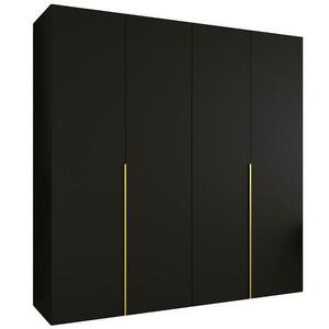 Szekrény Alicante I 200 fekete/arany kép