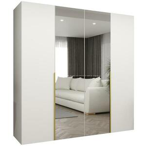 Szekrény Alicante II 200 fehér/arany kép