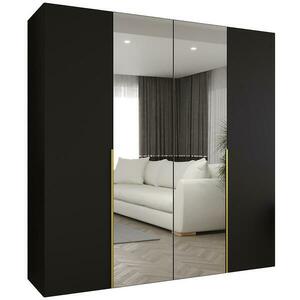 Szekrény Alicante II 200 fekete/arany kép