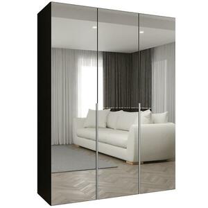 Szekrény Alicante III 150 fekete/ezüst kép