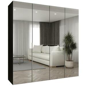 Szekrény Alicante III 200 fekete/ezüst kép