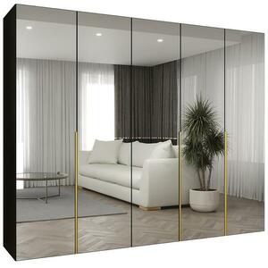 Szekrény Alicante III 250 fekete/arany kép