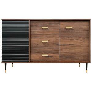 Komód K1 148 Sötét Diószín /Fekete kép