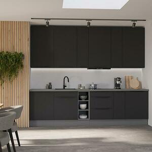 Konyhabútor Aria BL/ANT 300 cm konyhai munkalap nélkül kép