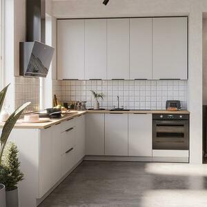 Konyhabútor Aria WH/WH 260x230 cm konyhai munkalap nélkül kép