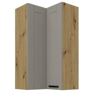 Konyhaszekrény Luna claygrey/artisan 60x60 GN-108 2F (90°) kép