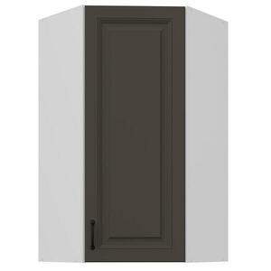 Konyhaszekrény Stilo grafit matt/fehér 60x60 GN-108 1F (45°) kép