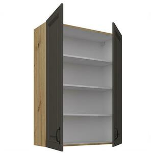 Konyhaszekrény Stilo grafit matt/artisan 80G-108 2F kép