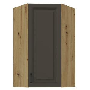 Konyhaszekrény Stilo grafit matt/artisan 60x60 GN-108 1F (45°) kép