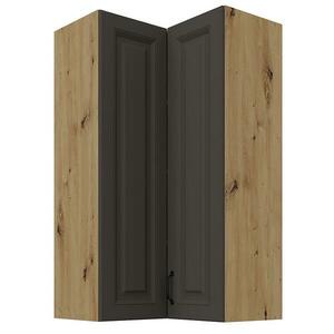 Konyhaszekrény Stilo grafit matt/artisan 60x60 GN-108 2F (90°) kép