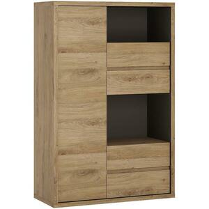 Regál 1d-4s Shetland Typ 31 tölgy Shetland/szürke kép