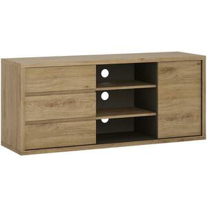 Szekrény RTV Shetland Typ 51 1d-3s Tölgy Shetland/Szürke kép