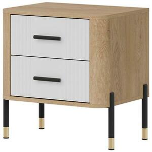 Éjjeliszekrény Dante Dt21cremona Tölgy/Fehér kép