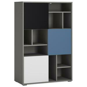 Regál Laser LASR02B 3D platina szürke/fekete gyöngy/alpesi fehér/kék kép