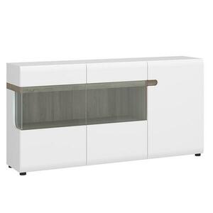 Komód Linate típus 42 3D sz fehér alpesi/szarvasgomba/mdf fehér L kép