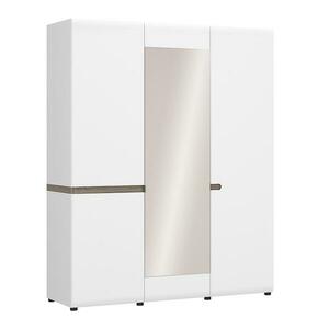 Szekrény Linate típus 22A 3D alpesi fehér/szarvasgomba/mdf fehér l kép