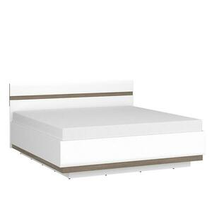 Ágy Linate typ 94 160 + ágyrácsz alpesi fehér/szarvasgomba/mdf fehér L kép