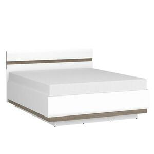 Ágy Linate typ 97 140 + ágyrácsz alpesi fehér/szarvasgomba/mdf fehér L kép