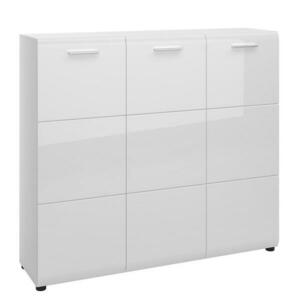 Cipősszekrény Merano MEOG01 3D alpesi fehér/pvc fehér L kép