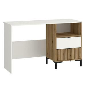 Íróasztal Ricko RIKB01 2S fehér alpesi/tölgy coast evoke/túlnyomtatás kép