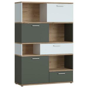 Regál Twenty TWER01 3D2S tölgy honey castello/alpesi fehér/grafit szürke kép