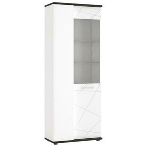 Vitrin Venezia VENV01L 2D alpesi fehér/tölgy vicenza fekete/mdf fehér l kép