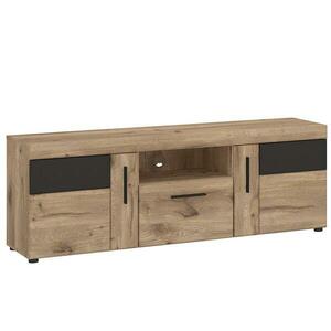 Komód RTV Grano GRNF01 2D1S tölgy viking/pvc tölgy viking/pvc szürke terület kép