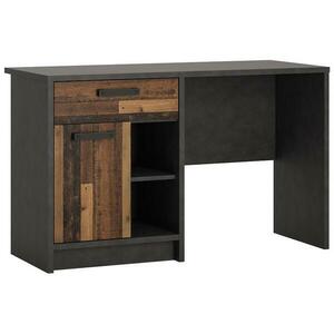 Íróasztal Nubi NUBB01 1D1S matera sötét/old style kép