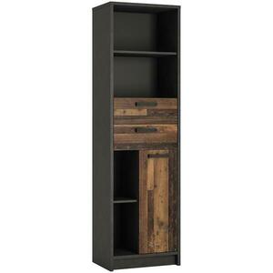 Regál magas Nubi NUBR01 1D2S matera sötét/old style kép