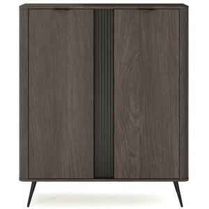 Komód Wysoka Veris B tölgy Dunin + Fekete kép