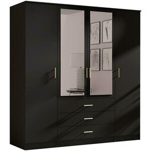 Szekrény 4d Fekete kép