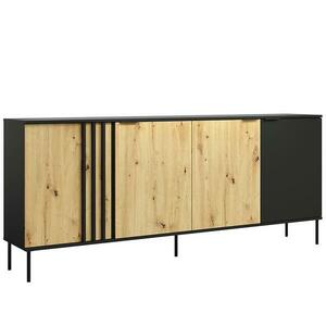 Komód 4D RiminI 04 fekete/artisan kép