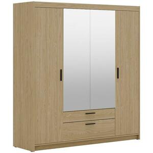 Szekrény Elena 4D 2S tükör tölgy olajozott kép