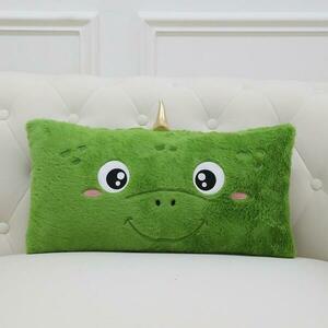 Párna dinosaurus 30x56cm zöld kép