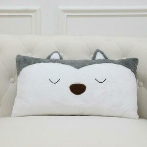 Párna kutya 30x56cm szürke kép