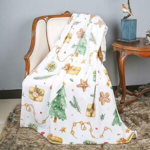 Takaró Christmas 130x170 cm fehér kép