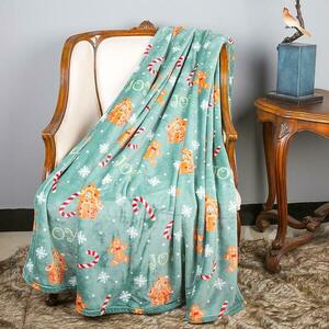 Takaró Christmas 130x170 cm zöld kép