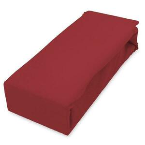 Lepedő Jersey gumiszalaggal 160x200 piros kép