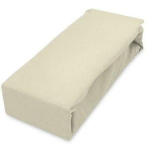 Lepedő Jersey gumiszalaggal 160x200 krém kép