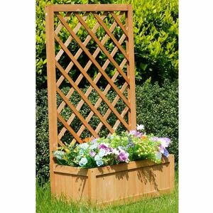 Virágtartó rácsos QS1704-2 60x28, 5x100 cm sárga kép