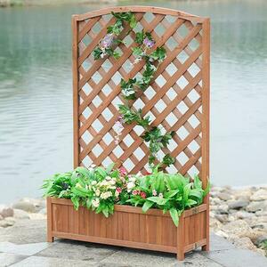 Virágtartó rácsos H109FB-3B 90x30x135 cm kép