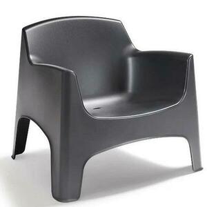 Ibiza fotel grafit színű műanyag kép