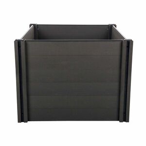 Emelt virágágyás G21 Crop 106 x 106 x 80, WPC, Eben, 80 cm kép