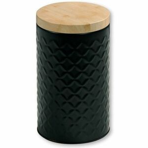 Kesper 38246 Fém tároló doboz, fekete, átmérő 11cm kép