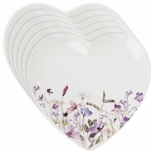 Orion 6 db desszert tányér szett, szív alakú LOUKA17 cm kép