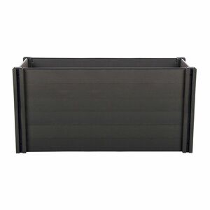 Emelt virágágyás G21 Crop 143 x 68 x 80, WPC, Eben, 80 cm kép