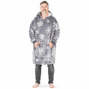 4Home Silent Snowfall gyapjú hatású mikroplüsspulóver, uni L - férfi kép