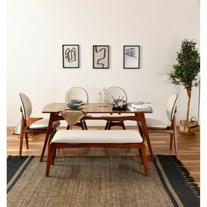 Touch Walnut and Cream étkezőgarnitúra kép