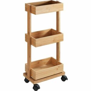 Wenko Bambusz kosár polcokkal TORTONA kép